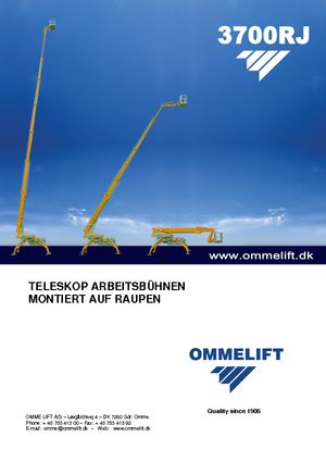 Crawler Telescopic Boom Lifts OMMELIFT Omme 3700RBDJ