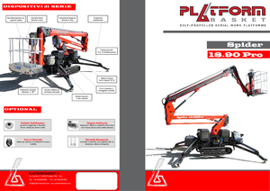Crawler Articulating Boom Lifts Basket Spider 18.90 Pro