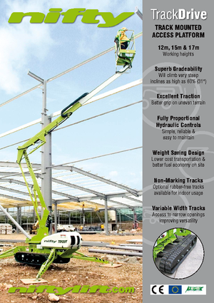Crawler Articulating Boom Lifts Niftylift TD 120 T