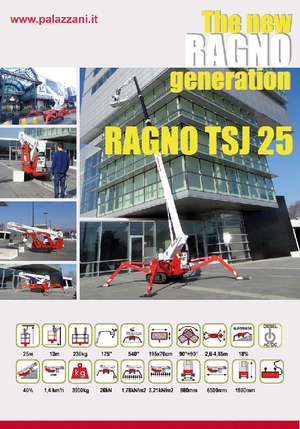 Crawler Telescopic Boom Lifts Palazzani TSJ 25 C