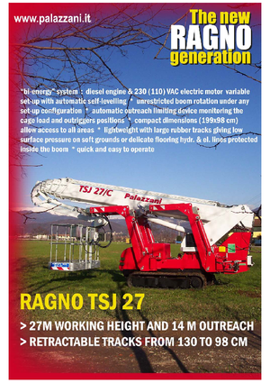 Crawler Telescopic Boom Lifts Palazzani TSJ 27 C
