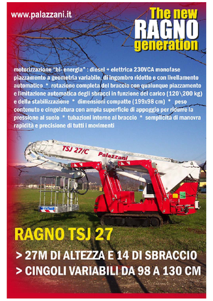 Paletli Teleskopik Bomlu Vinçler Palazzani TSJ 27 C