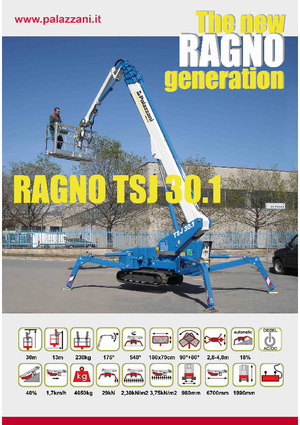 Crawler Telescopic Boom Lifts Palazzani TSJ 30.1 C