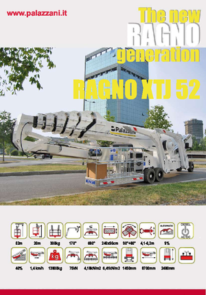 Crawler Telescopic Boom Lifts Palazzani XTJ 52+ C