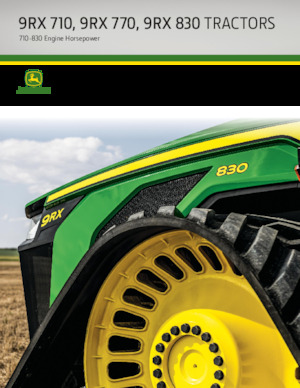 Track tractors John Deere 9RX 830