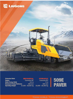 Tracked Asphalt Pavers Liugong 509E