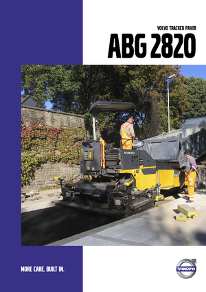 Tracked Asphalt Pavers Volvo ABG2820