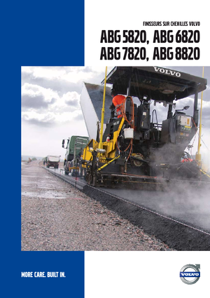 Tracked Asphalt Pavers Volvo ABG6820