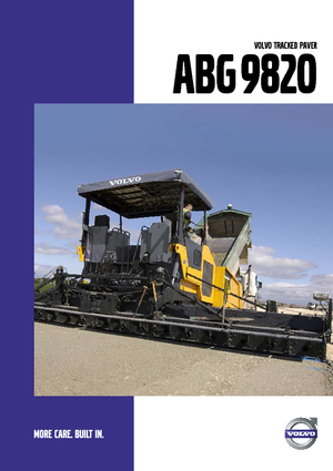 Tracked Asphalt Pavers Volvo ABG9820