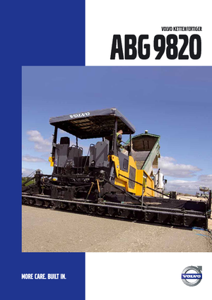 Tracked Asphalt Pavers Volvo ABG9820