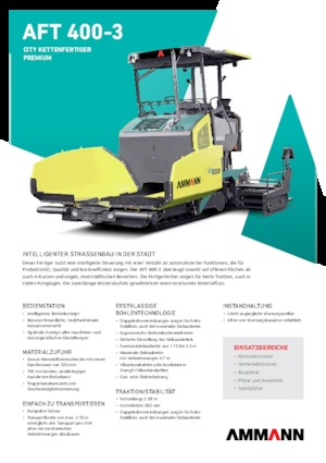 Tracked Asphalt Pavers Ammann AFT 400-3