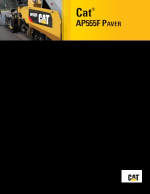 Tracked Asphalt Pavers Caterpillar AP555F