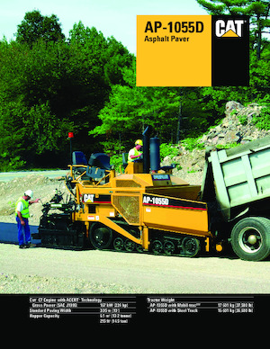 Tracked Asphalt Pavers Caterpillar AP1055D