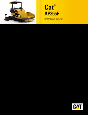 Tracked Asphalt Pavers Caterpillar AP355F