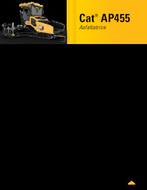 Tracked Asphalt Pavers Caterpillar AP455