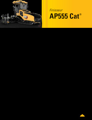 Tracked Asphalt Pavers Caterpillar AP555