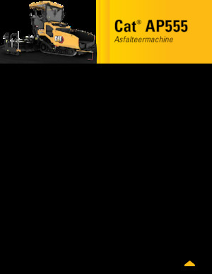 Tracked Asphalt Pavers Caterpillar AP555
