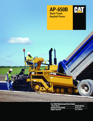 Paletli asfalt zemin kaldırıcıları Caterpillar AP650B