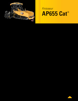Tracked Asphalt Pavers Caterpillar AP655