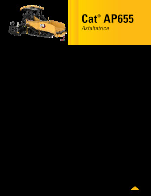 Tracked Asphalt Pavers Caterpillar AP655
