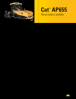 Tracked Asphalt Pavers Caterpillar AP655