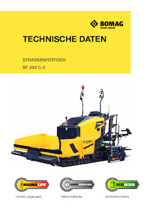 Paletli asfalt zemin kaldırıcıları Bomag BF 200 C 2 S 200