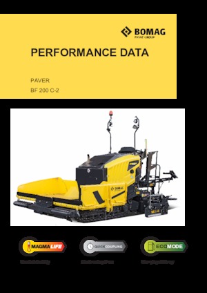 Tracked Asphalt Pavers Bomag BF 200 C 2 S 200