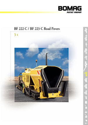 Paletli asfalt zemin kaldırıcıları Bomag BF 223 C