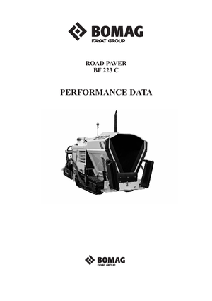 Paletli asfalt zemin kaldırıcıları Bomag BF 223 C