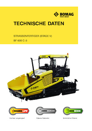 Paletli asfalt zemin kaldırıcıları Bomag BF 600 C 3 S 600