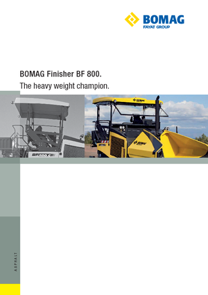 Tracked Asphalt Pavers Bomag BF 800 C S 600