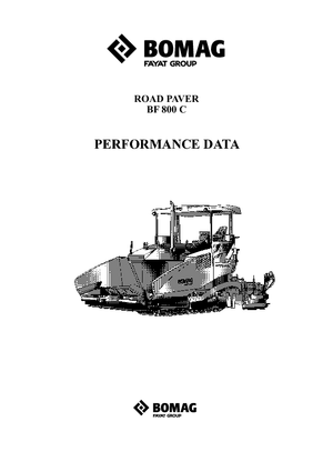Tracked Asphalt Pavers Bomag BF 800 C S 600