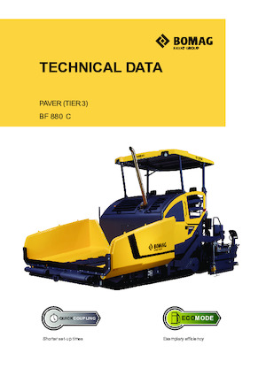 Tracked Asphalt Pavers Bomag BF 880 C