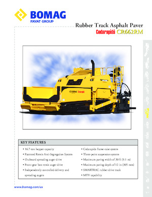 Tracked Asphalt Pavers Bomag CR 662 RM