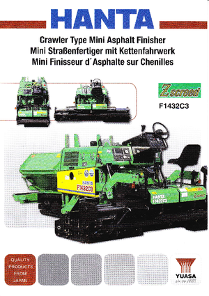 Tracked Asphalt Pavers Hanta F 1432 C 3