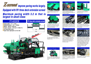 Tracked Asphalt Pavers Hanta F 1432 CE