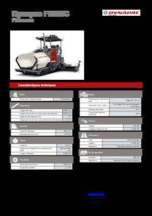Tracked Asphalt Pavers Dynapac F2500C