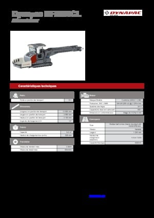 Tracked Asphalt Pavers Dynapac MF2500CL