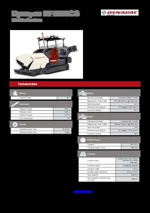 Tracked Asphalt Pavers Dynapac MF2500CS