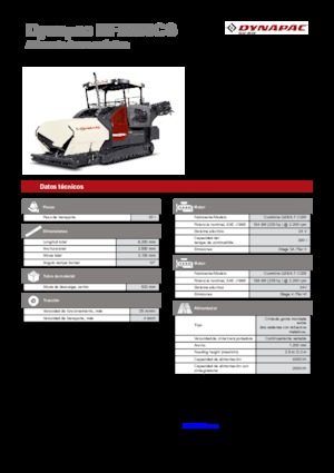 Tracked Asphalt Pavers Dynapac MF2500CS