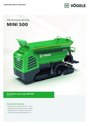 Tracked Asphalt Pavers Vögele MINI 500