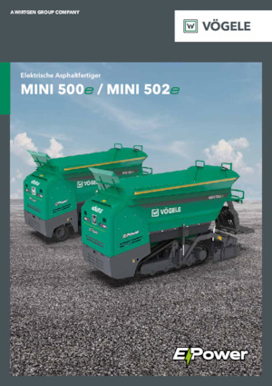 Tracked Asphalt Pavers Vögele MINI 500e