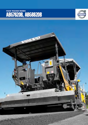 Tracked Asphalt Pavers Volvo ABG7820B