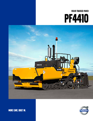 Tracked Asphalt Pavers Volvo PF 4410