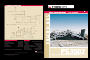 Tracked Asphalt Pavers Terex PS3502