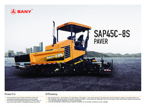 Tracked Asphalt Pavers Sany SAP45C-8S