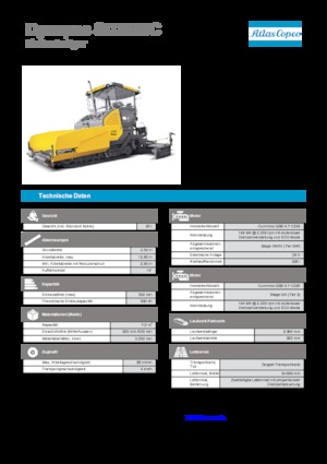 Tracked Asphalt Pavers Dynapac SD 2550 C