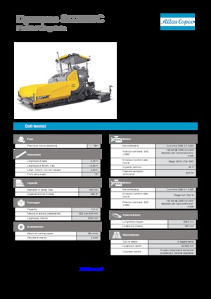 Tracked Asphalt Pavers Dynapac SD 2550 C