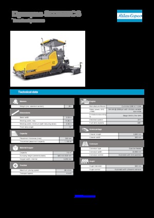 Tracked Asphalt Pavers Dynapac SD 2550 CS