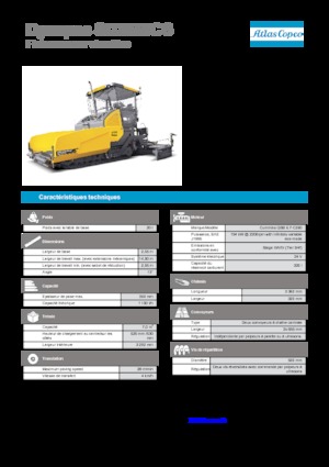 Paletli asfalt zemin kaldırıcıları Dynapac SD 2550 CS